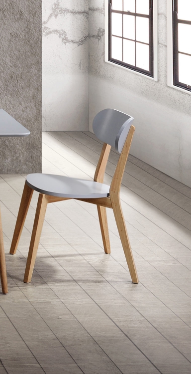 Orpheus Side Chair - Natural Pine Finish/Gray