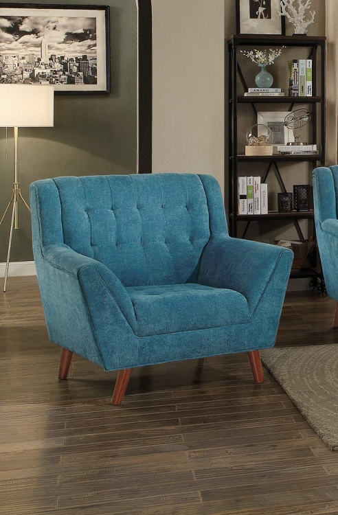 Erath Chair - Blue Fabric