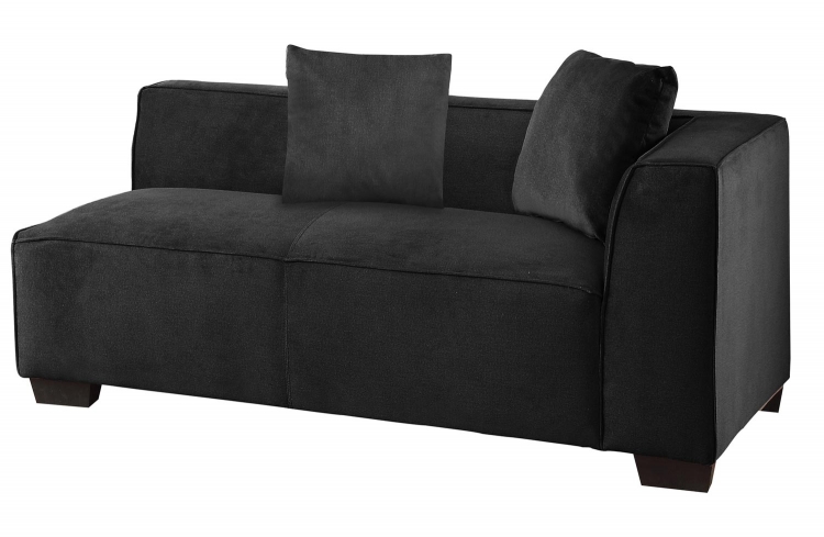 Metz Left Side 2-Seater/Right Side Chaise - Polyester - Graphite
