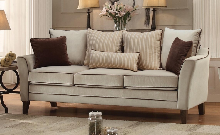 Ouray Sofa - Pebble Textured Velvet