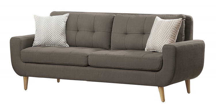 Deryn Sofa - Polyester - Grey