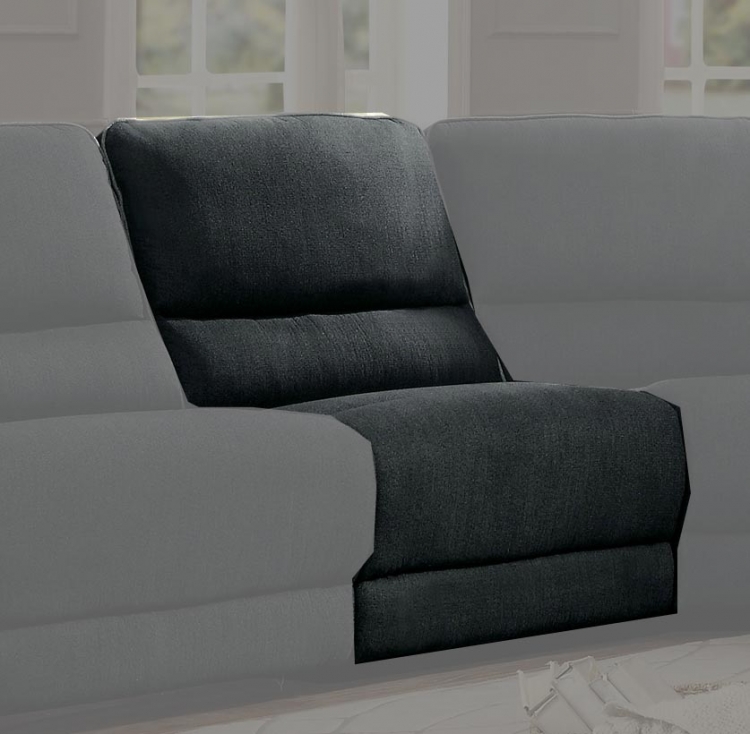 Keamey Armless Chair - Polyester - Dark Grey