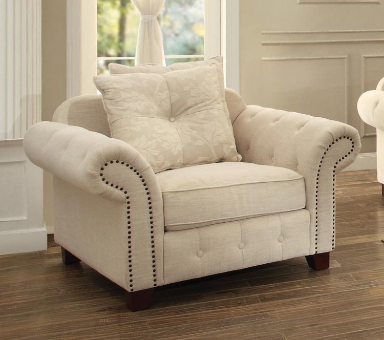 Centralia Chair - Polyester Blend - Cream