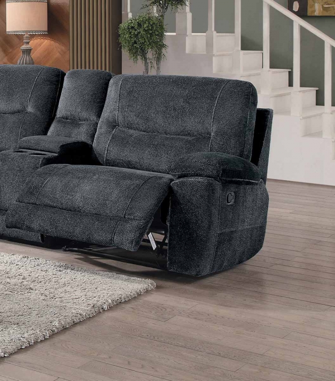 Columbus Right Side Facing Reclining Chair - Cobblestone Fabric