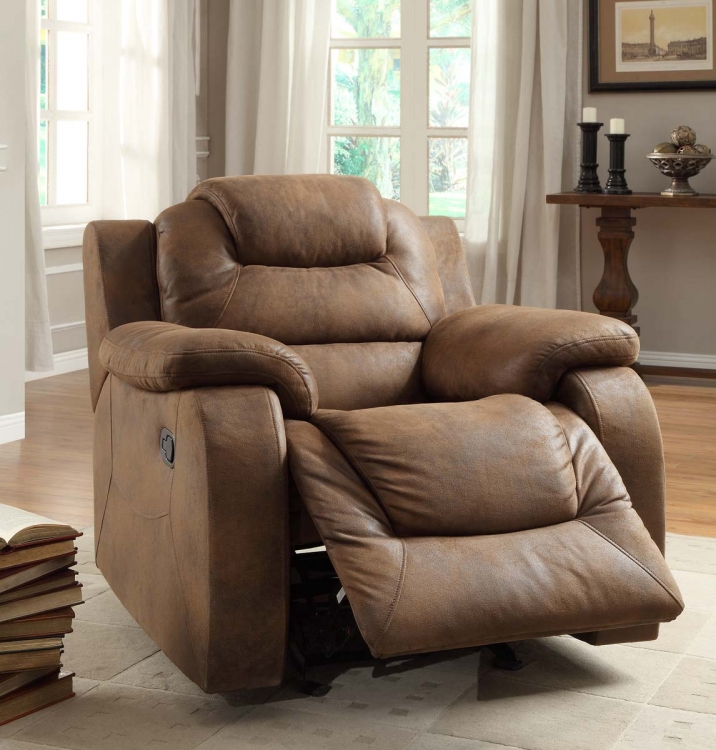 Homelegance Hoyt Reclining Sofa Set Brown Microfiber U96183 at