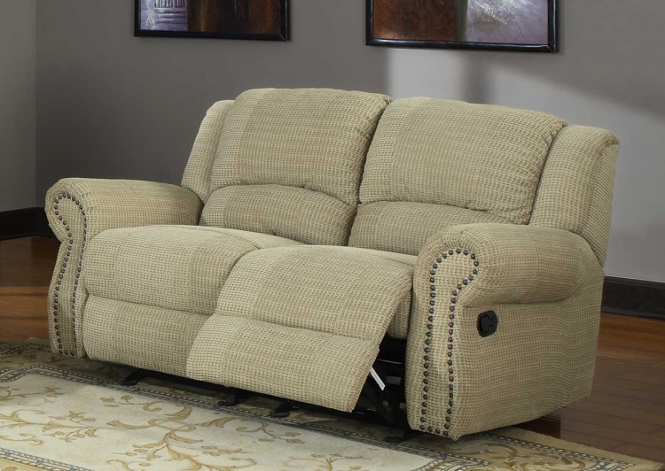 Homelegance Quinn Reclining Sofa Set Olive Beige Chenille U9708CN3