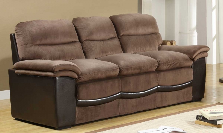 Bernard Sofa - Dark Brown Velvet and Bi-Cast