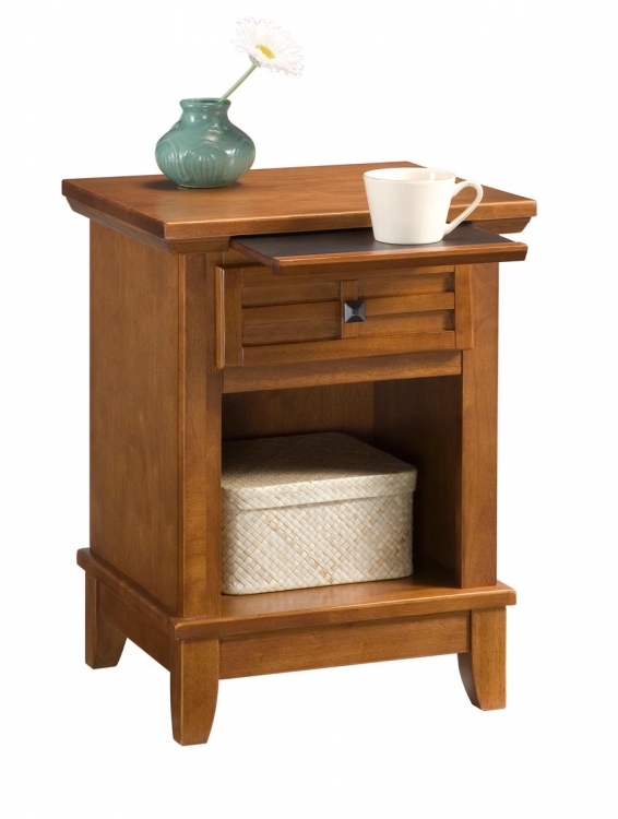 Arts and Crafts Night Stand - Cottage Oak