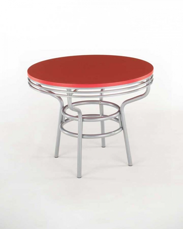 Soda Shoppe Round Dinette Table - Red