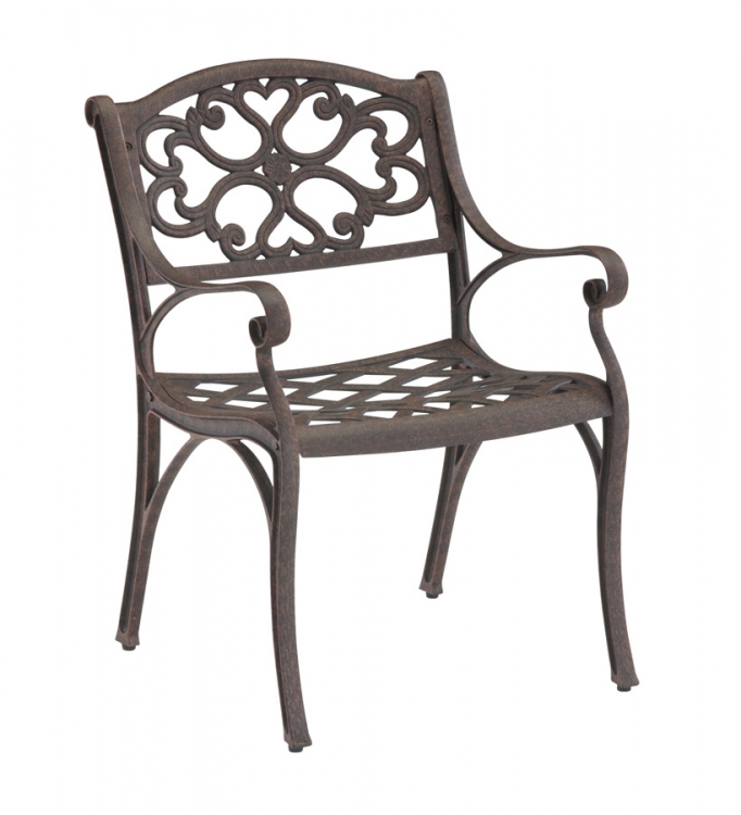 Arm Chair - Rust Brown