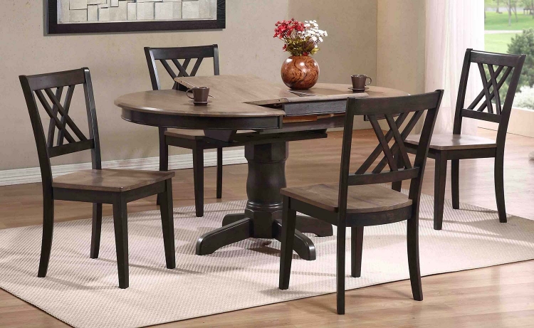 Coaster Parkins Rectangular Dining Set - Rustic Espresso Wood