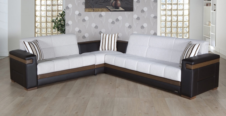 Moon Sectional - Platin Cream