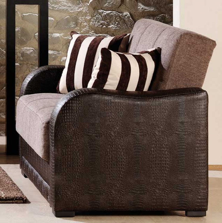 Sienna Love Seat - Hazal Brown