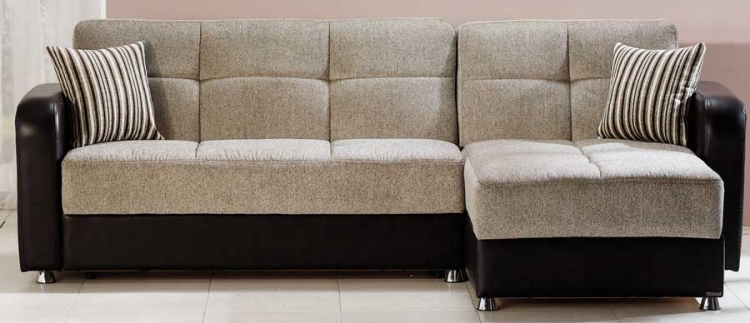Vision Sectional - Aristo Light Brown