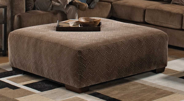 Jackson Ferguson Cocktail Ottoman - Raisin Color