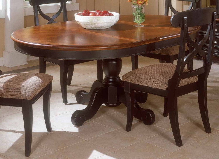 Salem Creek Round Pedestal Extension Table