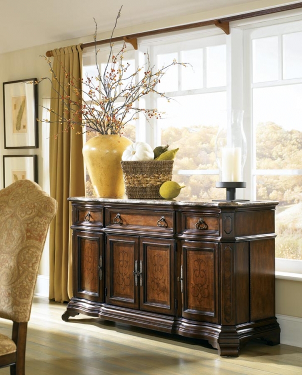 Royal Tradition Credenza with Marble Top