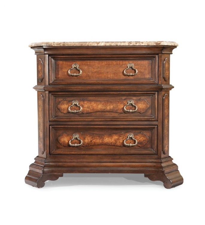 Royal Tradition Night Stand With Marble Top