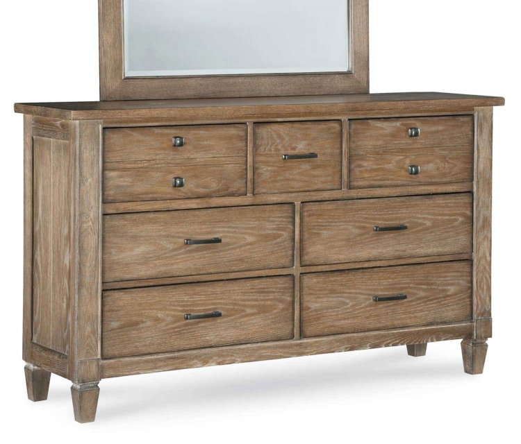 Brownstone Village Dresser - Aged Patina