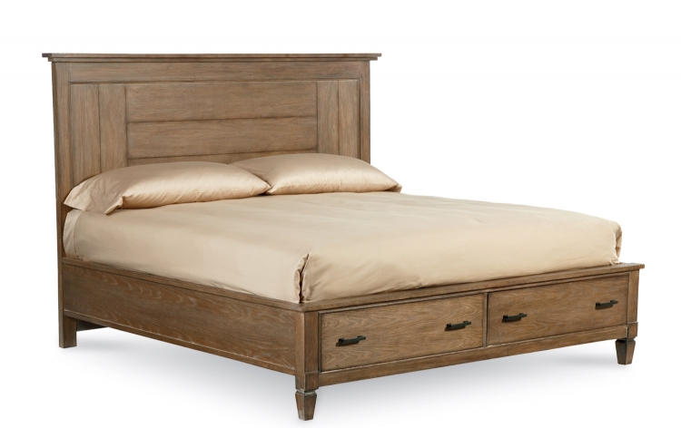 Brownstone Village Panel Bed - Aged Patina