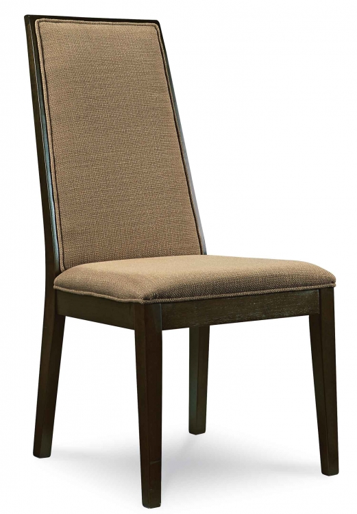 Kateri Upholstered Side Chair - Hazelnut/Ebony Exteriors