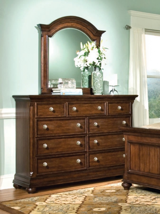 Canyon Creek Bureau with Arched Mirror