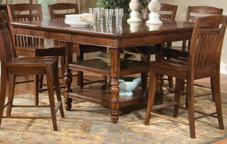 Canyon Creek Pedestal Pub Table