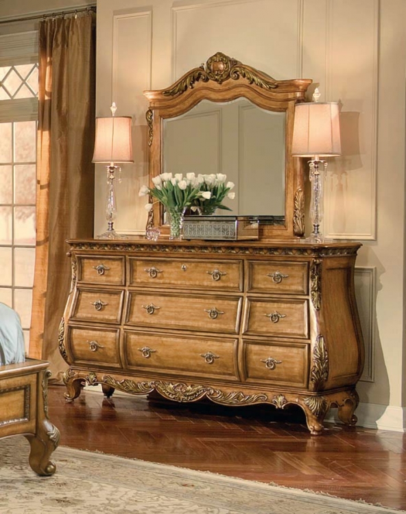 Versailles Dresser with Arched Mirror