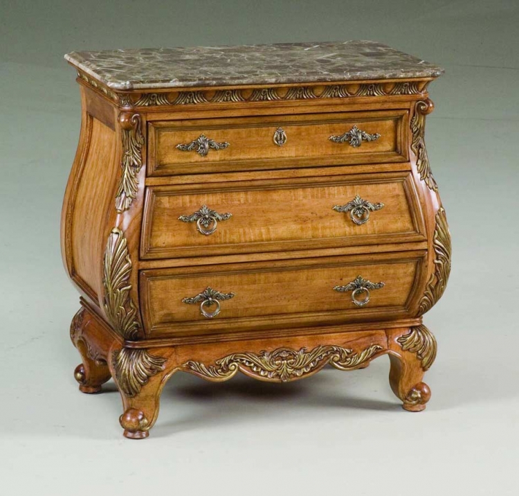 Versailles Night Stand with Marble Top