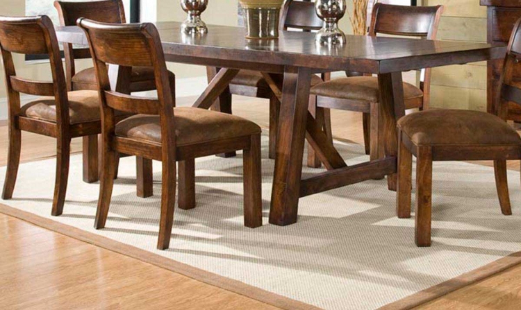 Woodland Ridge Rectangular Trestle Table