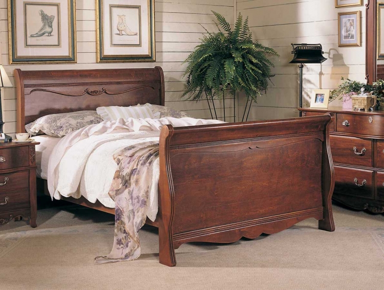 Antique Treasures Sleigh Bed- Furniture