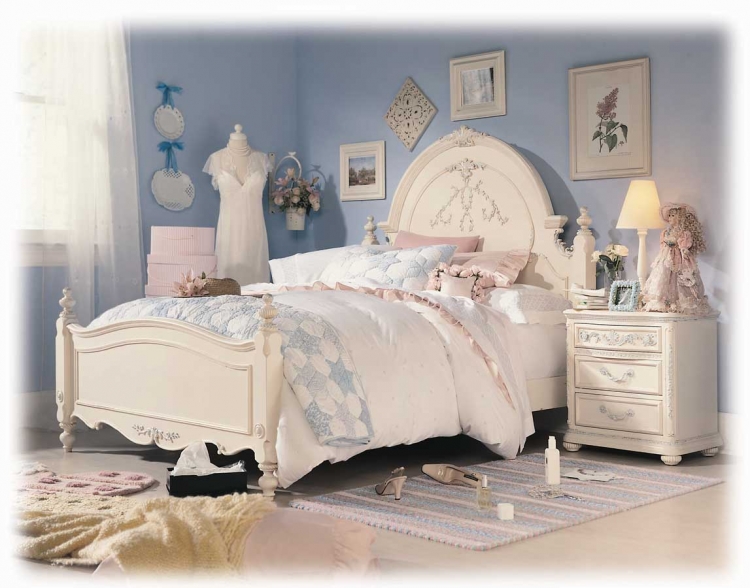 Jessica McClintock Romance Panel Bed- Furniture