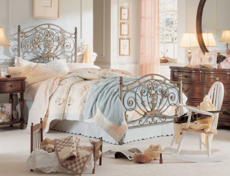 Jessica McClintock Heirloom Metal Bed- Furniture