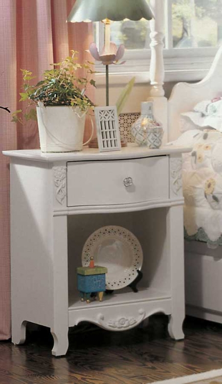 Victoria 1-Drawer Nightstand- Furniture