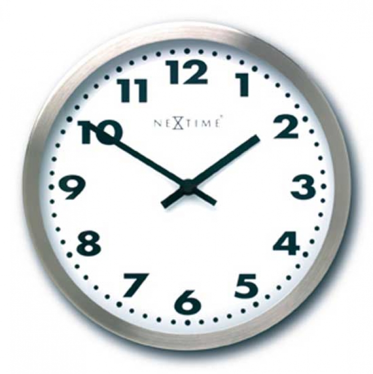 Track of Time Arabic Glass Aluminum Wall Clock