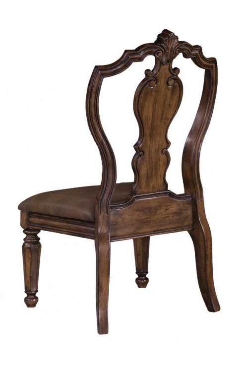 San Mateo Carved Back Side Chair