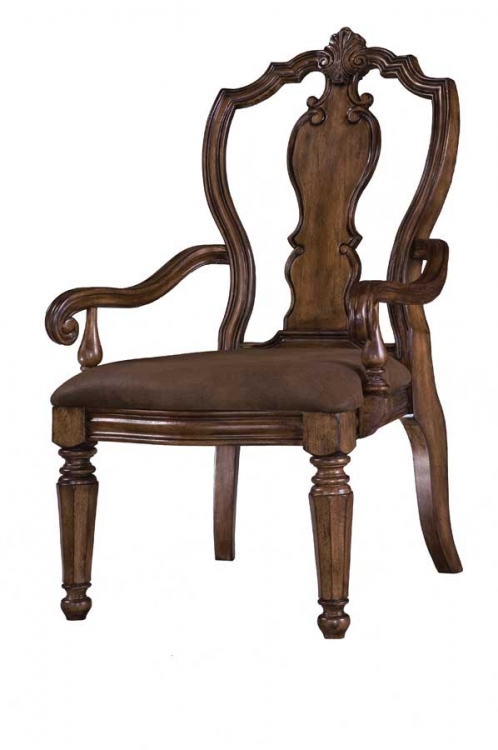 San Mateo Carved Back Arm Chair