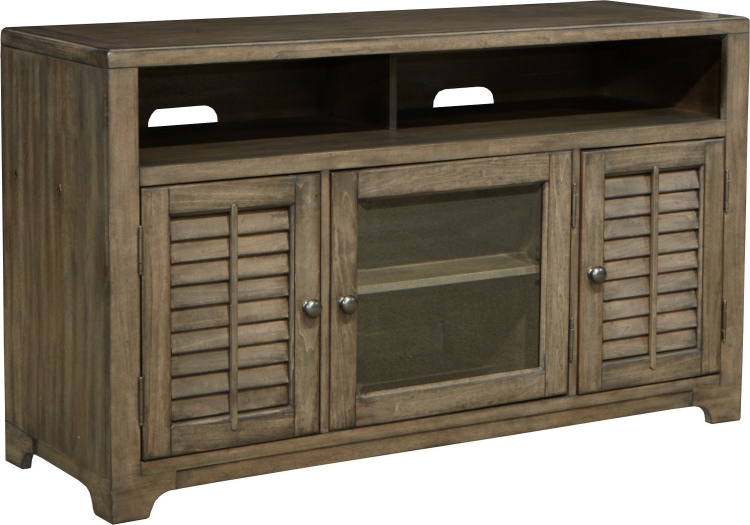 Austin 55-inch TV Console with Louvered Doors