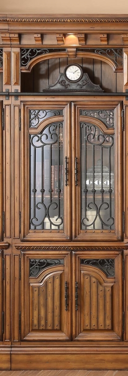 Barcelona 32in Glass Door Cabinet with Wine Center