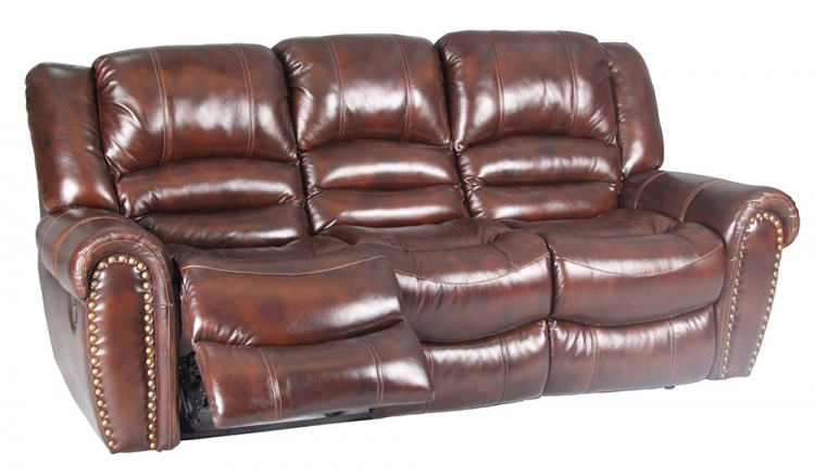 Neptune Dual Reclining Sofa - Tobacco - Parker Living