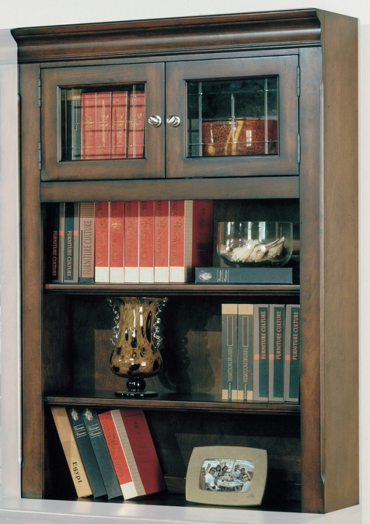 Sterling 32in Bookcase Top with Glass Doors
