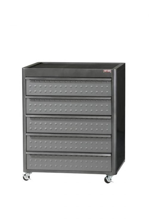 Hot Rod Garage 5-Drawer Floor Cabinet on Casters