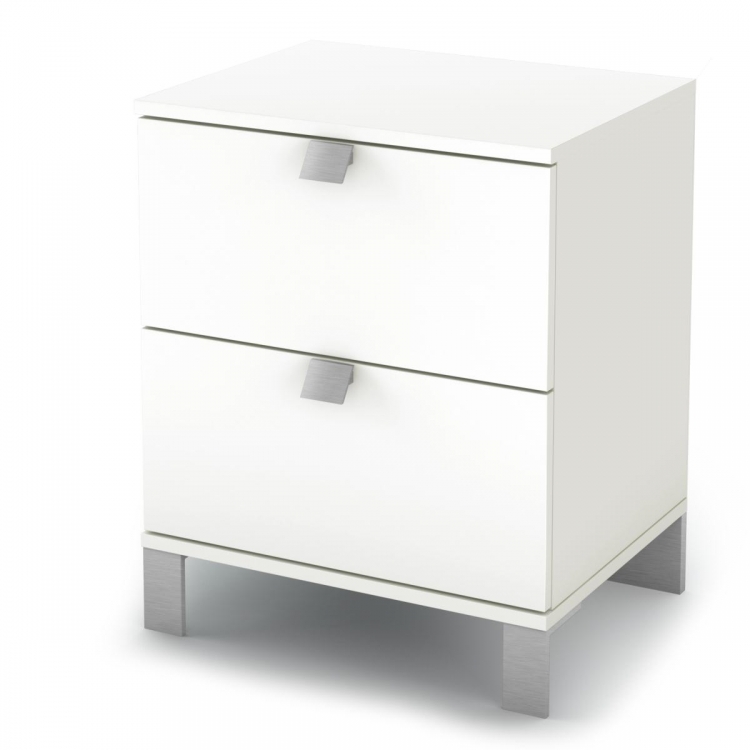 Sparkling Night Stand - Pure White