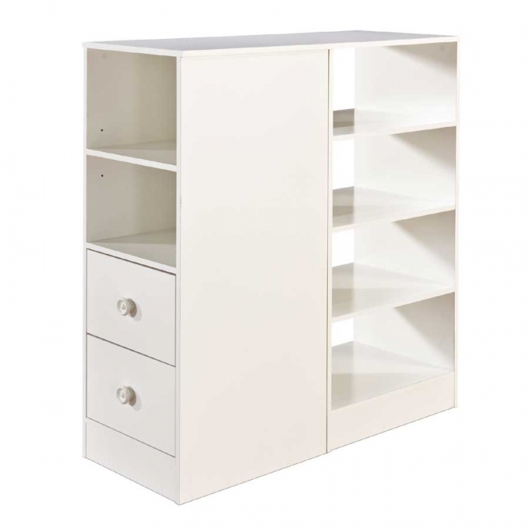 Logik Pure White Loft Bed Storage Unit