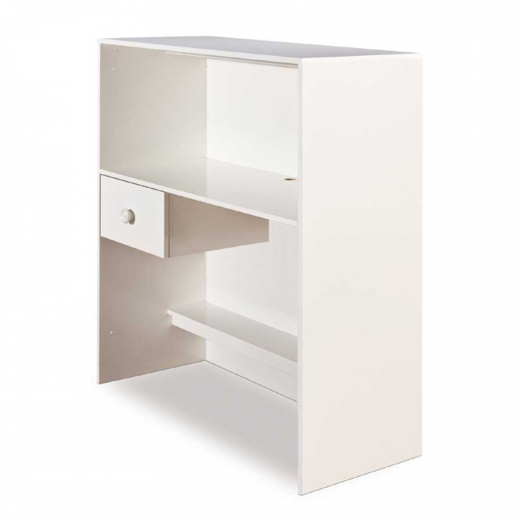 Logik Pure White Loft Bed Desk