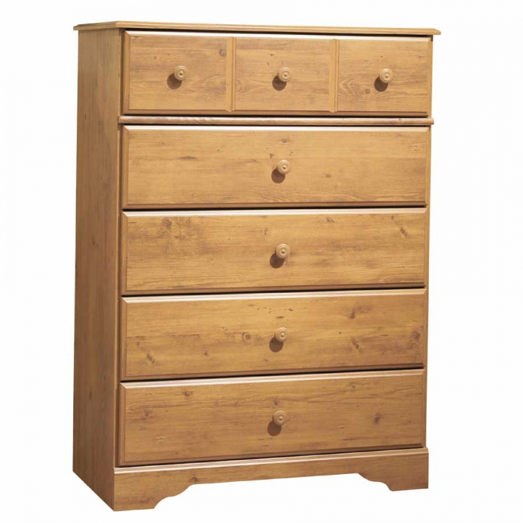 Little Treasures Country Pine 5 Drawer Chest