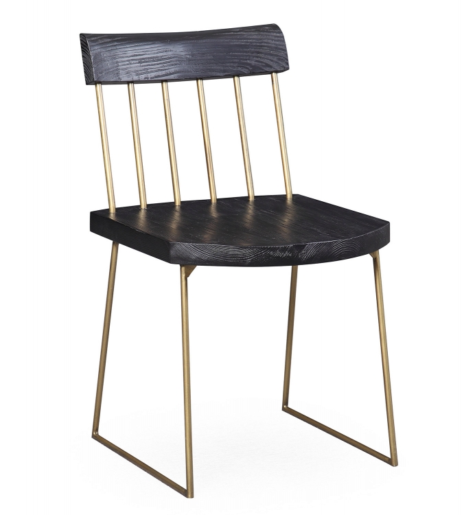 Madrid Pine Chair - Matte Black - Set of 2