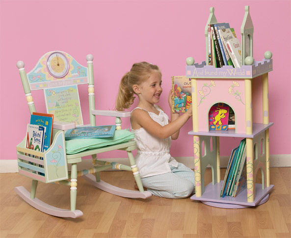 Levels of Discovery Time to Read Revolving Bookcase - Girl
