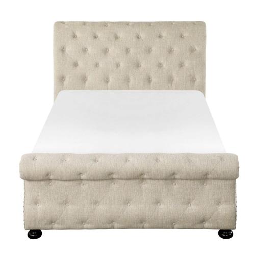 Crofton Tufted Bed - Beige