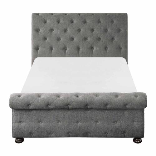 Crofton Tufted Bed - Gray